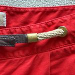 Michael Kors 🪩  Red Shorts with Brown Belt Photo 3