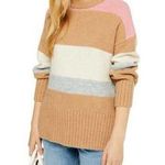 Topshop 𝅺NWT  Supersoft Stripe Crewneck Sweater 4-6 Photo 0