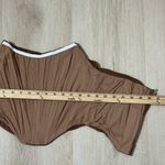Y2K Brown Ruched Corset Top Sleeveless Cropped Bustier Tank Photo 2