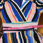 Ny Collection  Petite Striped Fit & Flare Dress Sz PM Photo 12
