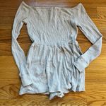 Urban Outfitters Out from Under light gray ribbed henley romper size small Photo 1