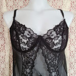 Nasty Gal NWT  Black Mesh Lace thong lingerie bodysuit 

size 18 Photo 3