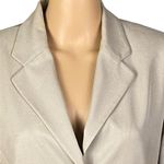 Valerie Stevens 100% Pure Silk, beige blazer with pockets. Size 8. EUC Photo 1