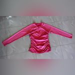 Calia Women’s S long Sleeve Pink 1/2 Zip Polo Pullover Jacket w Thumbholes M Size M Photo 2