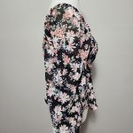 Francesca's Collections Mi ami Chrissy black long sleeve floral top size large Photo 5