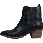 Madewell Womens 6 The Western Ankle Boot in Black Leather Photo 0