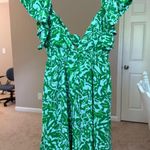 Green Resort Style Mini Dress Size M Photo 3