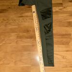 Alo Yoga ALO‎ Yoga Moto Leggings Olive Green Ribbed Panels High Waist Athletic Womens Photo 5