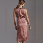 Anthropologie NWT By  Ruched V-Neck Midi Dress Size 2 Photo 1