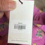 Ultramarine Bella Top Purple Yellow Flowers Double Ruffle Sleeve Photo 9