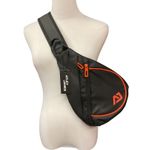 Atley James Women's Harmon Stylish Crossbody Bag Trendy Black / Orange OS NWT Photo 1