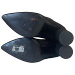 BCBGeneration  Faux Suede Ankle Boots ALLY Black Pointed Toe 6.5 B Zip 3.5” Heels Photo 11