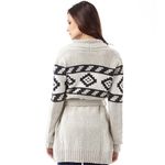 Levi's Knit Tie Gray Southwestern Wool Blend Cardigan Photo 3