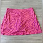 Tranquility by Colorado Clothing Vibrant Pink Patterned Mini Skirt Size L Photo 2