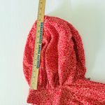 ROTATE Jacquard Red Floral Puff Sleeve Corset Open Back Cocktail Dress (No Size) Size undefined Photo 9