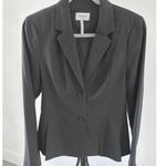Laundry by Shelli Segal  Gray Black Houndstooth Jacket Blazer Size 8 Photo 0