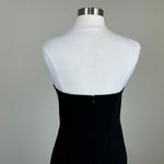 AQUA  Strapless Long Cut Out Slit Mermaid Evening Gown Black Size 4 Formal Dress Photo 8