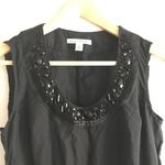 Banana Republic  Silk Beaded Necklace Neckline Sash‎ Belt Black Dress Wome… Photo 5