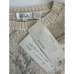 NWT Hand Knitted VTG RGA Ivory Pastel Sweater, Sz: S 80s 90s (b8) Photo 2