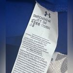 Under Armour Blue Long Sleeve Moisture Wick 1/4 Zip Women Small Reflective Top Photo 5