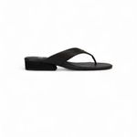 Eileen Fisher  Black Leather Minimalist Sandals, Women's Size 9 Photo 1
