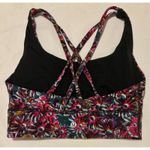 Lululemon EUC Energy Longline Bra, Floral Electric Multi, Sz. 4 Photo 3