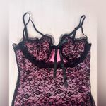 Sugar Thrillz Black and Pink Lace Dress Size M Photo 2
