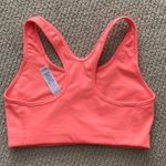 Nike Pro Dri-Fit Unpadded Sports Bras Swoosh Tempo Medium Support Peach Like New Photo 3