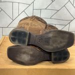 Womens Roper Cowboy Boots Size 11 Brown Suede Tooled Leather Floral Western Photo 6