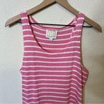 Sail To Sable  Pink Stripe Maxi Tank Dress Womens Size M Photo 2