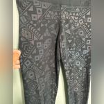 PINK - Victoria's Secret 2012 VTG Victoria's Secret PINK Yoga Legging Crop Black Sparkly Tribal Sz M Photo 1