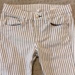 Rag and Bone White & Black Stripe Ankle Skinny Jeans Photo 2