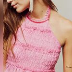 Free People NWT Cupcake Cutie Halter Top Pink Size S Photo 2