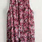 Elle Vintage Y2K  Dress Sleep Floral Sleeveless Ruffle‎ Clueless Sheer Pink L Photo 0