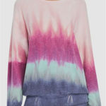 Wildfox New. pink, purple and blue beach jumper sweatshirt. Retails $98 medium Photo 0