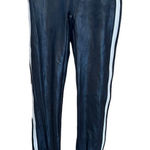 Spanx Black White Faux Leather Leggings, size Medium Photo 0