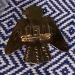 Vintage Thunderbird with Green Turquoise Stone Gold Photo 2