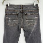American Eagle  Y2K Bootcut Artist Stretch Womens Jeans Sz 2 Grey Indie Sleaze Photo 5