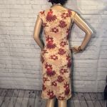 Pomegrante Bodycon Retro 1970s Look Dress S Red Photo 4