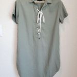 Rails  Rocky Lace Up Linen Blend Short Sleeve Size Small Photo 3