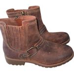 Clarks Aspra boots Buckle British Tan Leather 7.5 NWT distressed so comfortable Photo 0