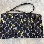 NWT Brown Bee Pattern Zippered Clutch Wristlet Pouch Photo 0