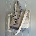 A Rare Snoopy Peanuts Goku Moni Hawaii Limited Large Tote Bag Suntan Tan Photo 1