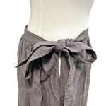 COSTUME NATIONAL 100% Linen Wrap Tie Skirt Minimalist Classic size Medium Gray Photo 2