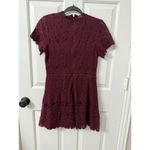 Altar'd State Altar’d State Maroon Lace Short Sleeve Dress Size Medium Photo 4