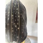 Nicky Hilton X Samantha Thavasa Y2K Black Star Print Leather Hobo Shoulder Bag Photo 11