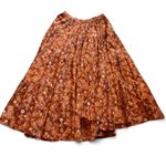 J.Crew  Tiered Pull-On Maxi Skirt | Organic Cotton Vintage Floral Print Medium Photo 8