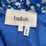 Ba&sh  Size 4  Top Blouse Long Sleeve Ruffle Blue White Photo 7