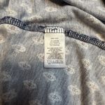 Ellen Tracy Dress Floral Boho Hippie Sleeveless Midi Shift Sz L Trendy Navy # Photo 6