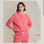 Ralph Lauren Amalfi Red Soft Fleece Sweatshirt NWT Small Photo 1